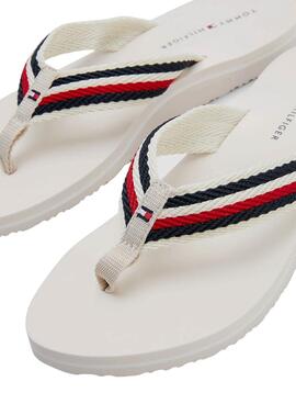 Flip flops Tommy Hilfiger Comfort Blanc pour Femme