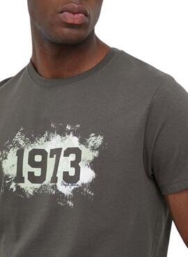 T-Shirt Pepe Jeans Ovingdean Gris pour Homme