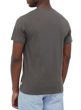 T-Shirt Pepe Jeans Oldwide Gris pour Homme