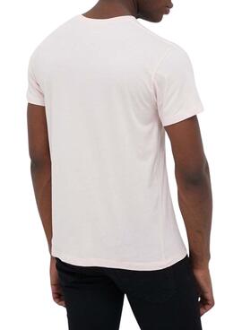 T-Shirt Pepe Jeans Eggo Rose pour Homme