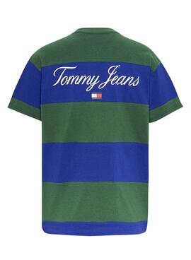 T-Shirt Tommy Jeans Serif Bleu Marine pour Homme
