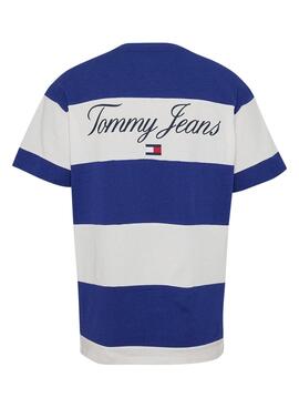 T-Shirt Tommy Jeans Serif Blanc pour Homme