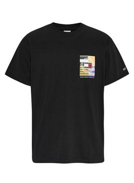 T-Shirt Tommy Jeans Crisp Noire pour Homme