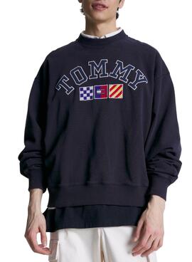 Sweat Tommy Jeans Archive Bleu Marine pour Homme