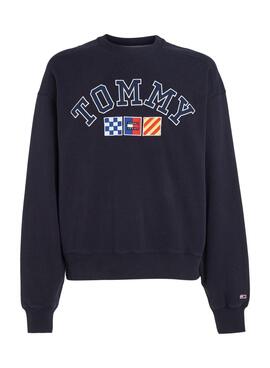 Sweat Tommy Jeans Archive Bleu Marine pour Homme