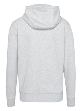 Sweat Tommy Jeans Entry Gris pour Homme