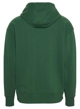 Sweat Tommy Jeans Signature Vert pour Homme