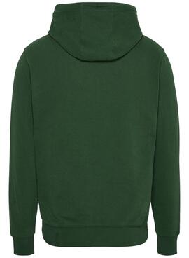 Sweat Tommy Jeans Arched Vert pour Homme