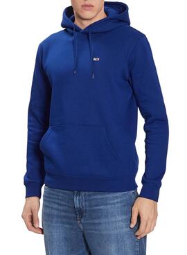 Sweat Tommy Jeans Fleece Bleu pour Homme