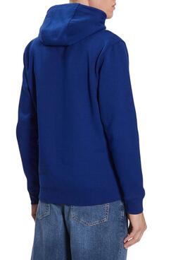 Sweat Tommy Jeans Fleece Bleu pour Homme