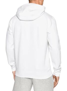 Sweat Tommy Jeans Fleece Blanc pour Homme