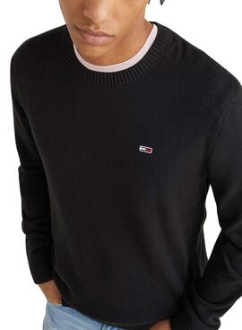 Sweat Tommy Jeans Light Noire pour Homme