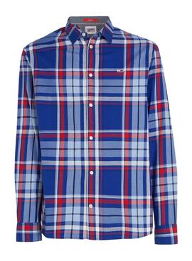 Chemise Tommy Jeans Essential Bleu pour Homme