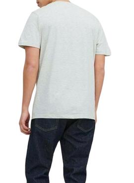 T-Shirt Jack & Jones Logo Blanc pour Homme