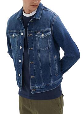 Veste Tommy Hilfiger Denim Bleu pour Homme