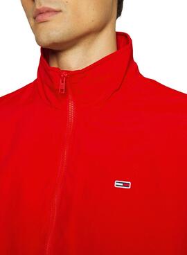 Veste Tommy Jeans Essential Rouge pour Homme
