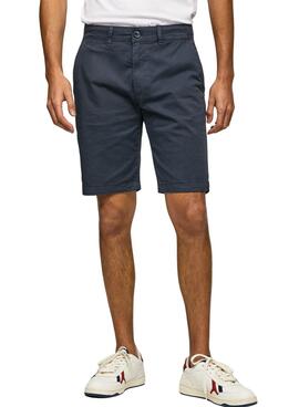 Bermuda Pepe Jeans McQueen Bleu Marine pour Homme
