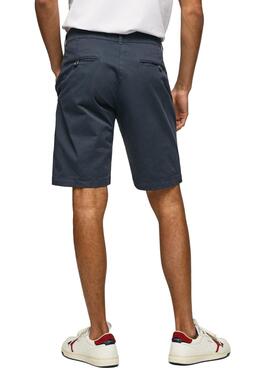 Bermuda Pepe Jeans McQueen Bleu Marine pour Homme