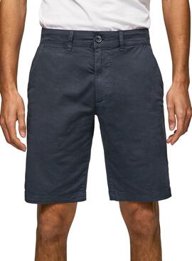 Bermuda Pepe Jeans McQueen Bleu Marine pour Homme