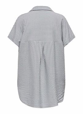 Chemise Only Fenna Listas Gris pour Femme