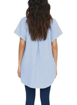 Chemise Only Fenna Listas Bleu pour Femme