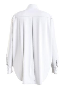 Chemise Calvin Klein Jeans Monologo Blanc Femme