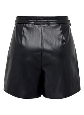 Shorts Only Heidi Similicuir Noire pour Femme