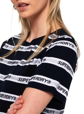 T-Shirt Superdry Cote Stripe Marin