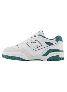 Baskets New Balance 550 Blanc Vert pour Garçons