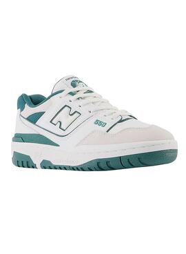 Baskets New Balance 550 Blanc Vert pour Garçons