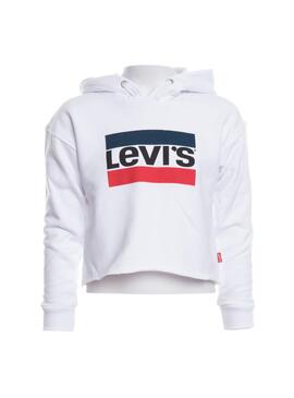 Sweat Levis Blanc Mystère Pour Fille