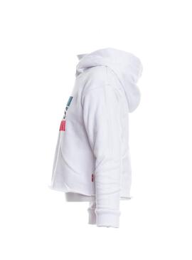 Sweat Levis Blanc Mystère Pour Fille