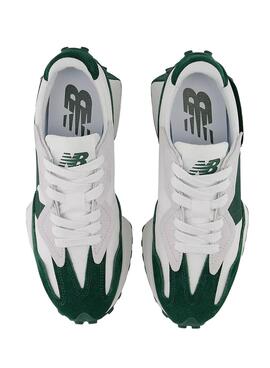 Baskets New Balance 327 Blanc Vert Homme