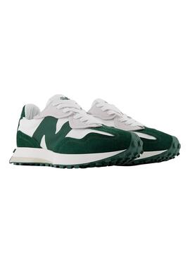 Baskets New Balance 327 Blanc Vert Homme