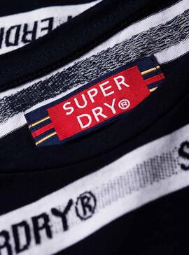 T-Shirt Superdry Cote Stripe Marin