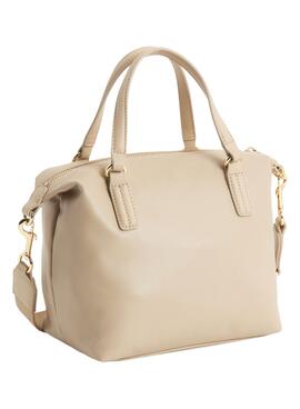 Sac à main Tommy Hilfiger Poppy Small Beige pour Femme