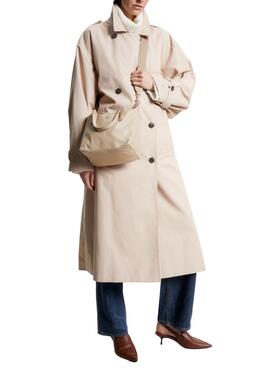 Sac à main Tommy Hilfiger Poppy Small Beige pour Femme