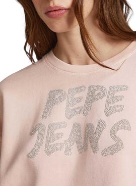 Sweat Pepe Jeans Bailey Rosa pour Femme