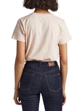 T-Shirt Pepe Jeans Bria Rosa pour Femme