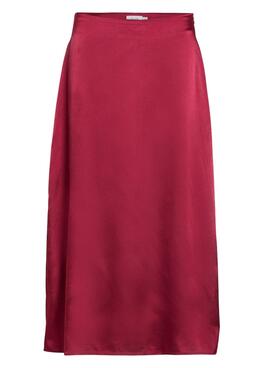 Jupe Vila Vishima Bordeaux pour Femme