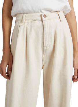 Pantalon Jeans Pepe Jeans Cecilia Beige Femme