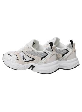 Baskets Calvin Klein Retro Mesh Blanc Homme