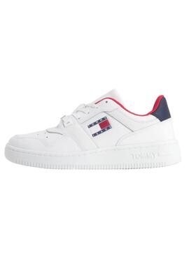 Baskets Tommy Jeans Retro Basket Blanc Femme