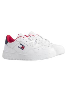 Baskets Tommy Jeans Retro Basket Blanc Femme