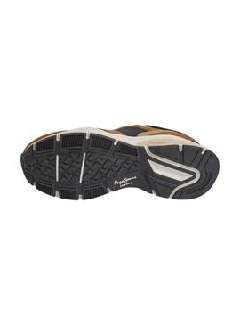 Baskets Pepe Jeans Dave Road Marron pour Homme