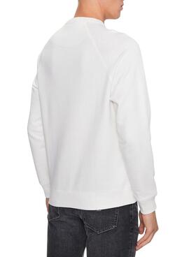 Sweat Pepe Jeans Meier Blanc pour Homme