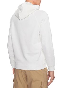 Sweat Pepe Jeans Meier Hoodie Blanc Homme