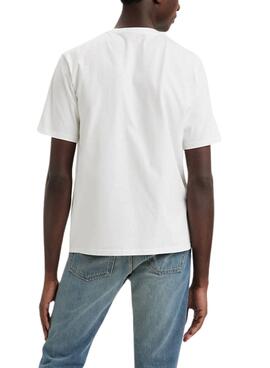 T-Shirt Levis Relaxed Fit Blanc pour Homme