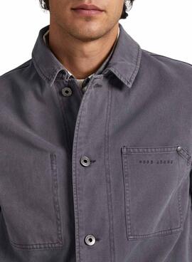 Veste Pepe Jeans Chiens Blaine Gris pour Homme
