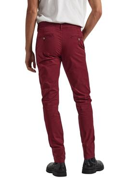 Pantalon Pepe Jeans Charly Rouge pour Homme